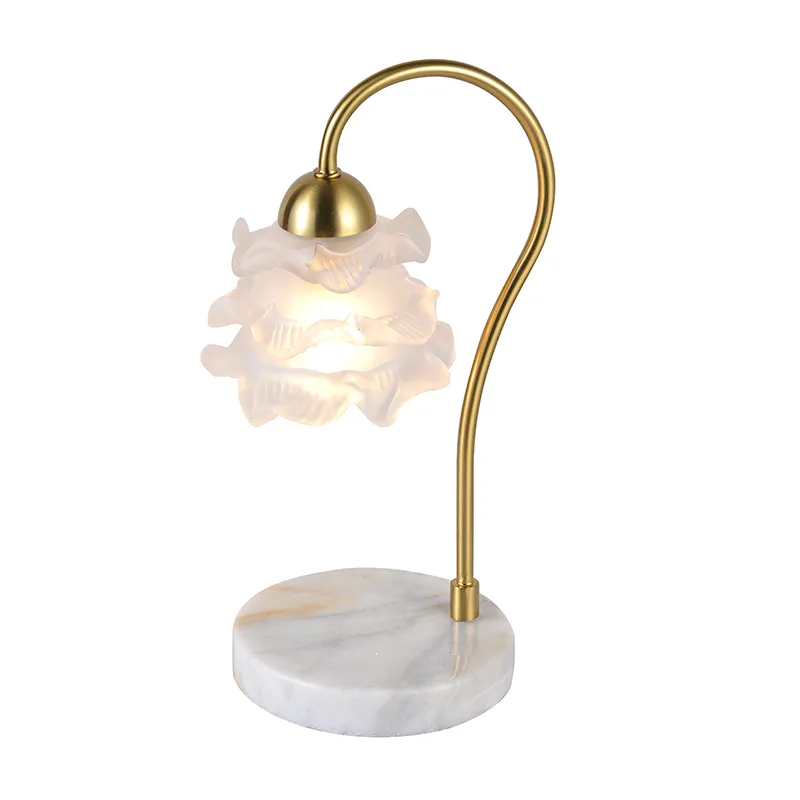 Lampă de masă cu 1 lumină din sticlă mată