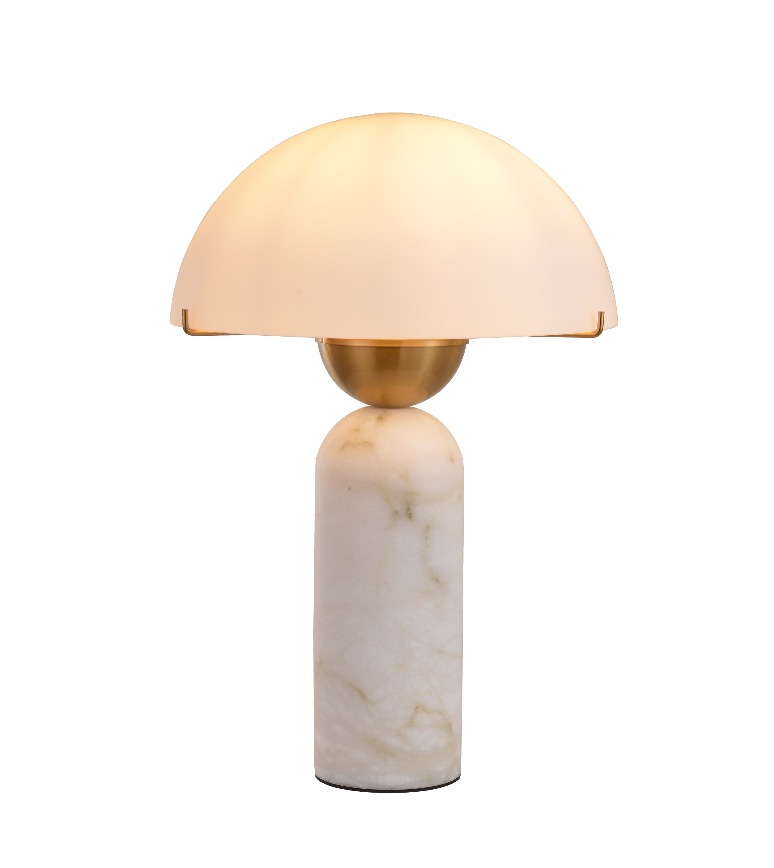 Lampa de masa cu ciuperci de alabastru