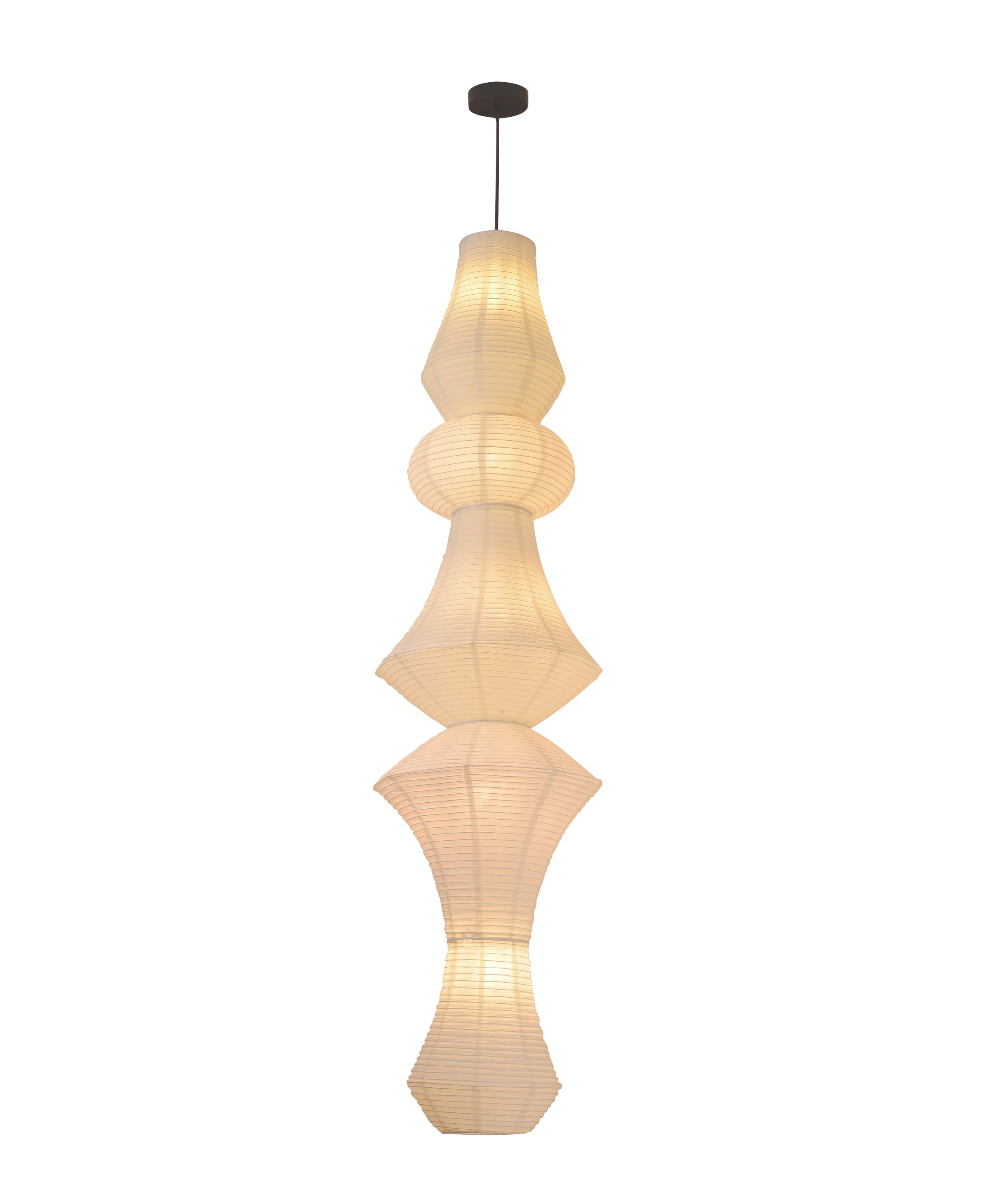 Candelabru cu pandantiv lanternă din hârtie verticală artistică