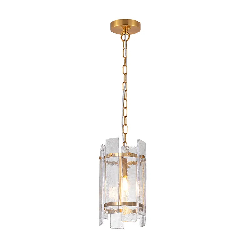 Mini candelabru de sticlă cu ondulare de apă de lux