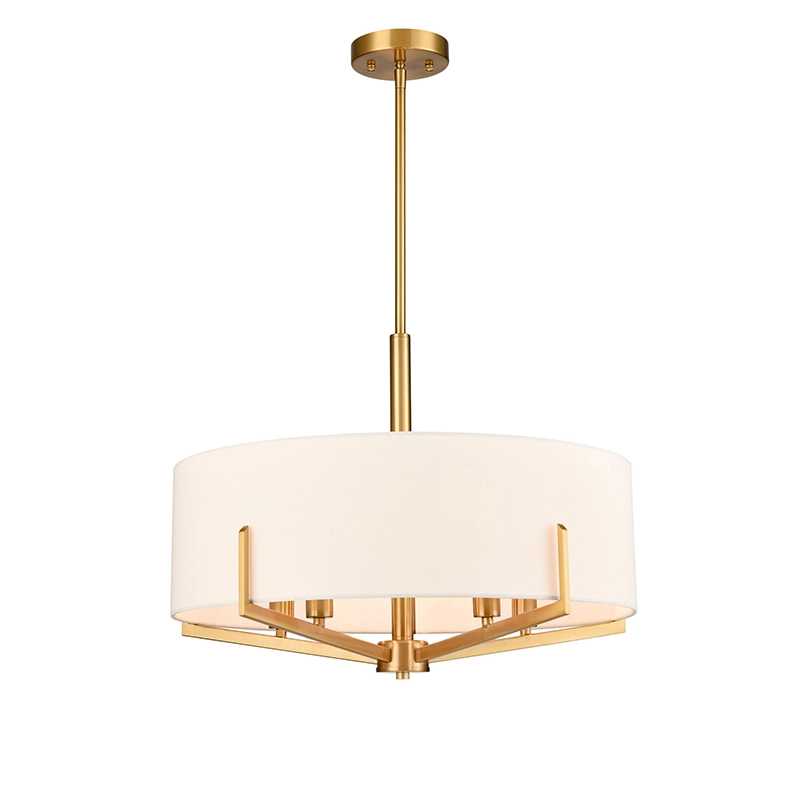 Candelabru modern cu nuanta de stofa alba